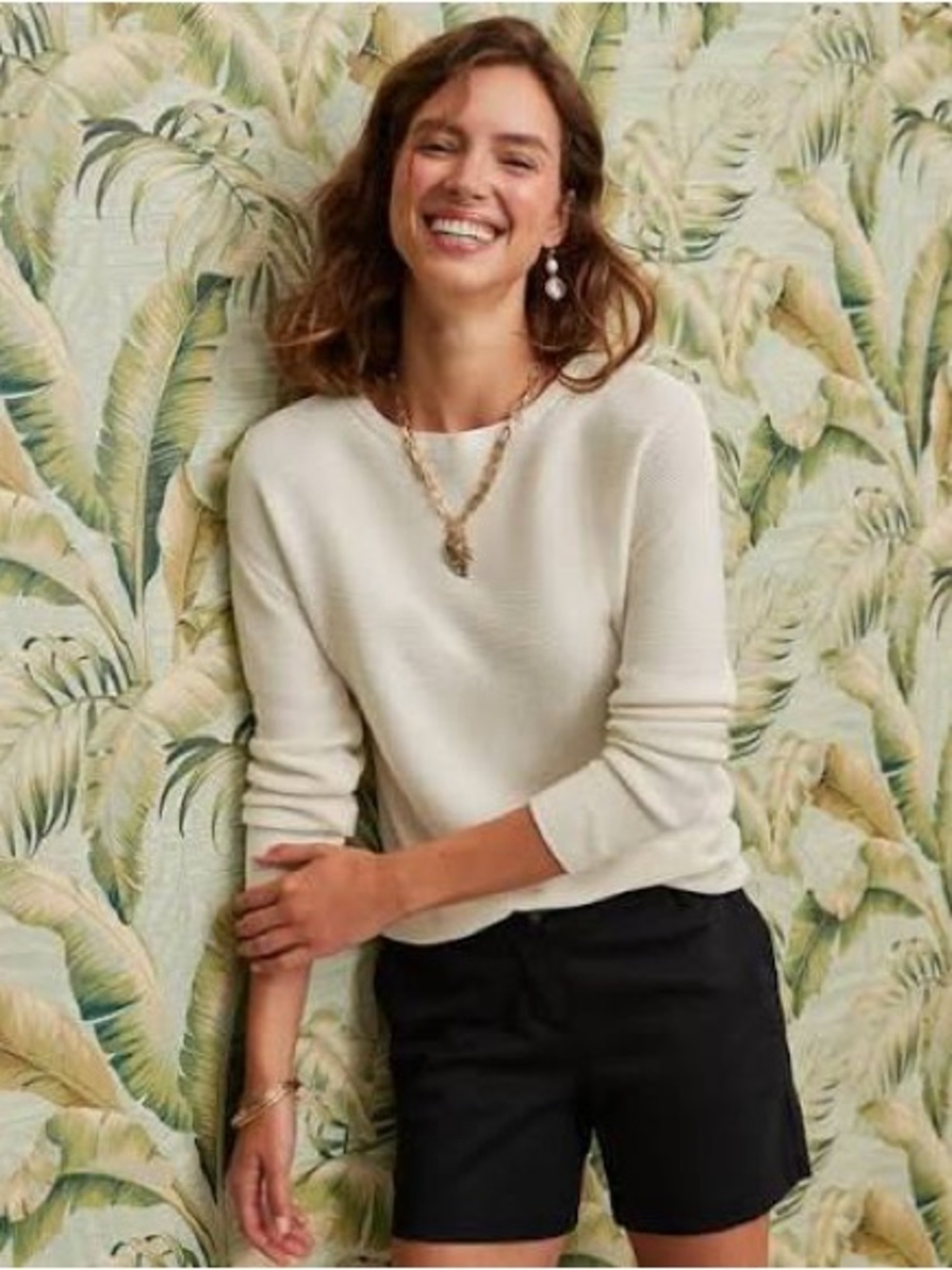 Tommy Bahama Crystal sands boatneck sweater